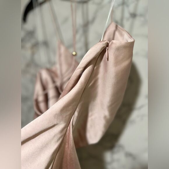 Significant Other Satin T Strappy Back Mini Dress - Picture 5 of 6